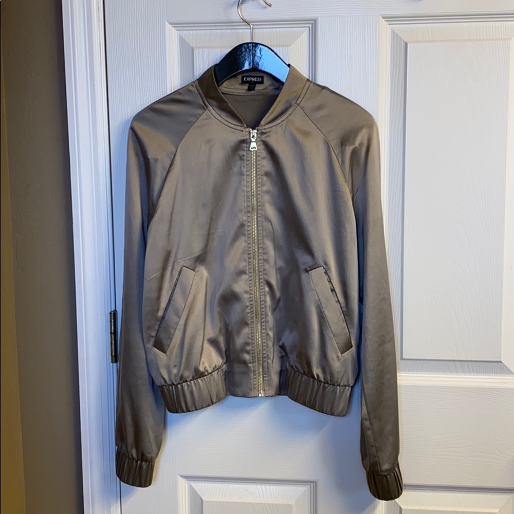 Satin bomber jacket
